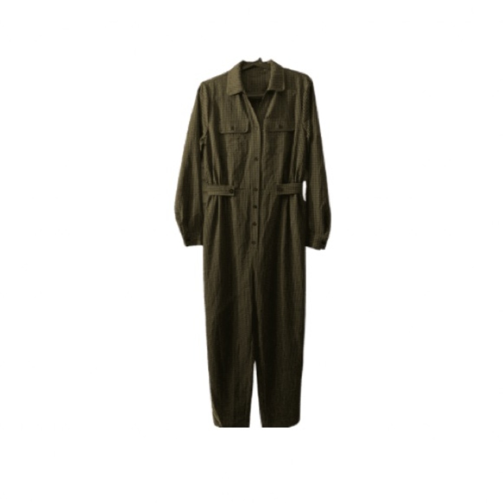 Olive & Black utility jumper